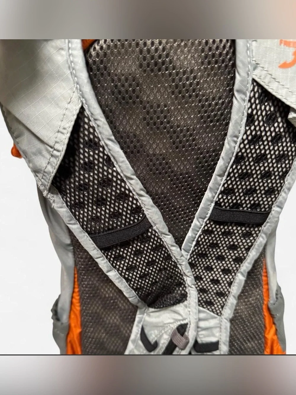 REI Co-op Stoke 9 Gray/Orange 9L Hydration Hiking Backpack